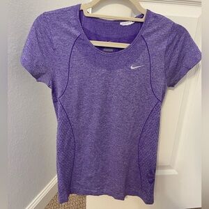 Nike Women's Heathered Purple Short Sleeve dry fit Tee